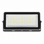 1000W Black LED Flood Light front-facing studio product photo on white background