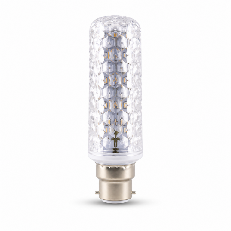 12W Crystal Type LED Corn Bulb front-facing studio product photo on white background