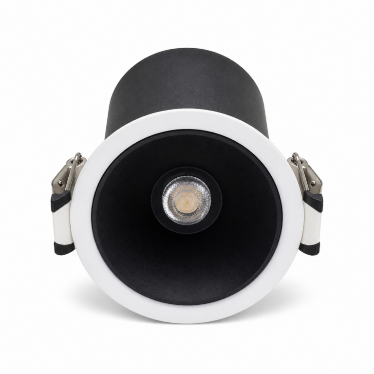 12W Recessed LED Downlight Fitting front-facing studio product photo on white background