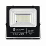 300W IP67 Solar LED Flood Light with PIR Sensor front-facing studio product photo on white background