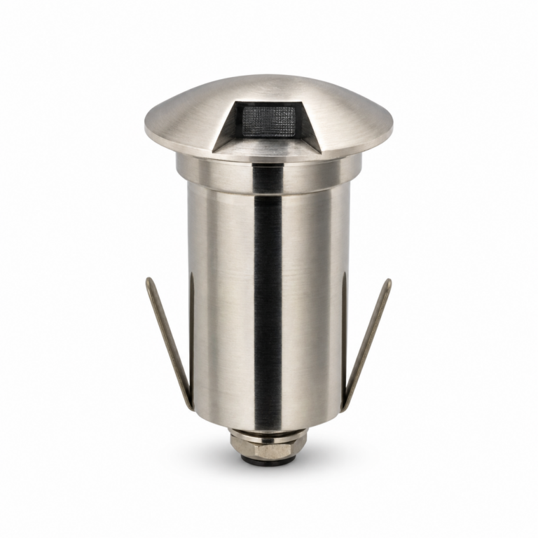3W IP65 Stainless Steel Inground LED Fitting front-facing studio product photo on white background