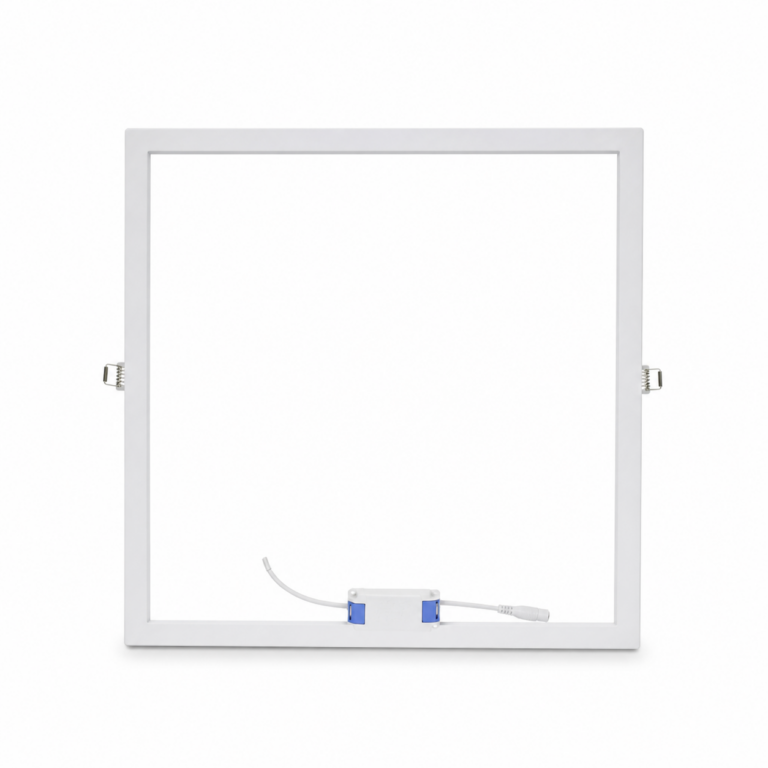 595 x 595 Recessed LED Panel Frame Light 40W front-facing studio product photo on white background