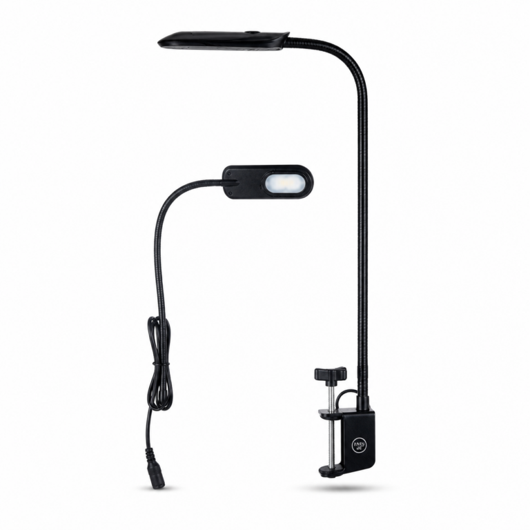 5W Cool White LED Machine Light with Flexible Arm LA-D688 front-facing studio product photo on white background