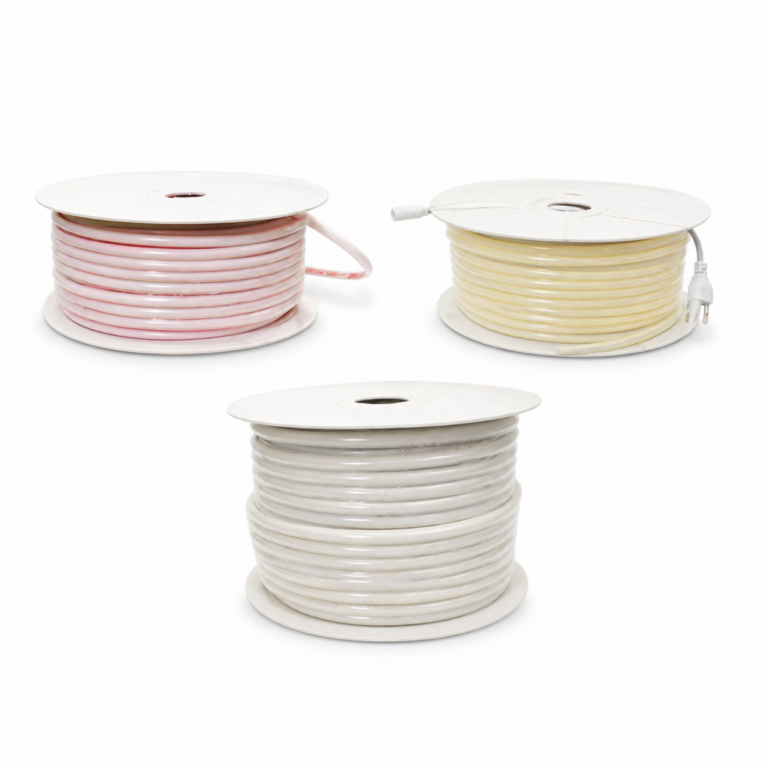 COB LED Strip Light - Red, Purple and Warm White front-facing studio product photo on white background