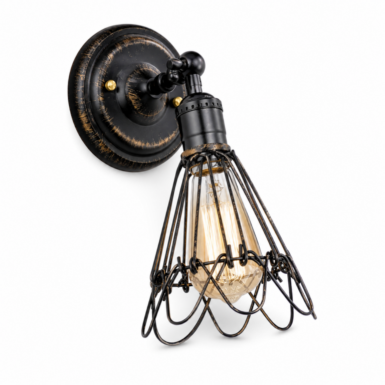 D8801BC E27 Wall Lamp Fitting three-quarter side studio product photo on white background