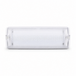 Emergency Waterproof LED Tube Light Fitting 1ft DE-301 front-facing studio product photo on white background