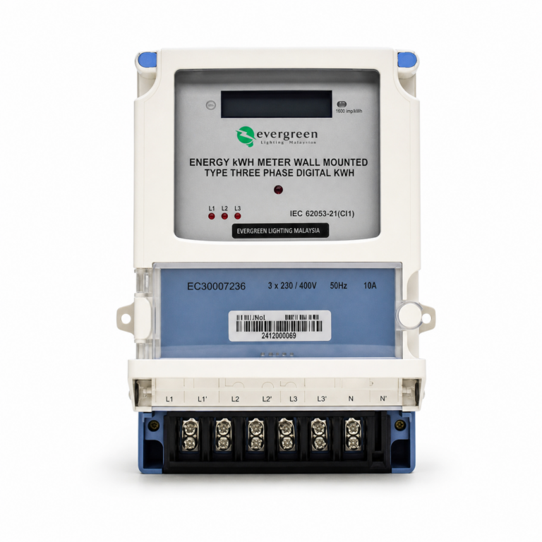 Energy kWh Meters front-facing studio product photo on white background