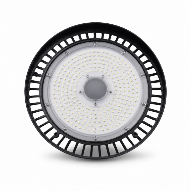 High Bay UFO LED Light with Separate SMD Driver front-facing studio product photo on white background