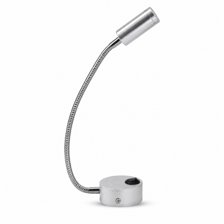 LED Bedside Reading Lamp 3W Warm White front-facing studio product photo on white background
