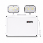 LED Emergency Light Two Spot IP65 front-facing studio product photo on white background