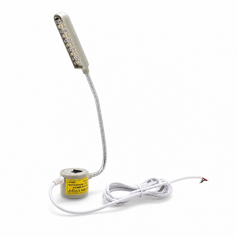 LED Sewing Machine Light Daylight with UV three-quarter side studio product photo on white background