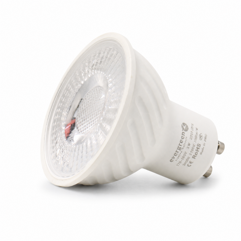 LED Spot Bulb three-quarter side studio product photo on white background