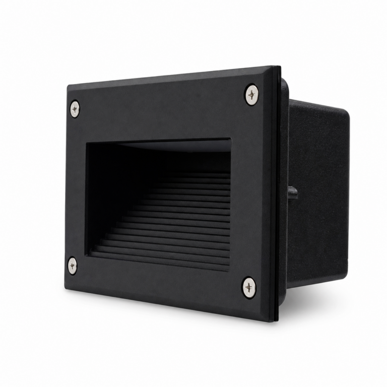 LED Step Light 3W Warm White three-quarter side studio product photo on white background