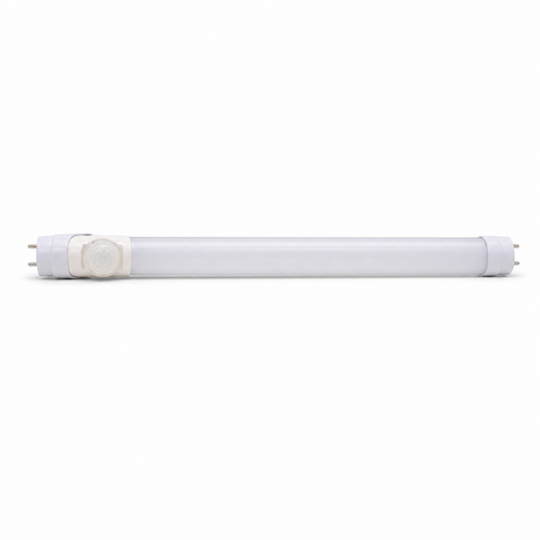 LED Tube Light PIR Sensor 18W 4ft front-facing studio product photo on white background