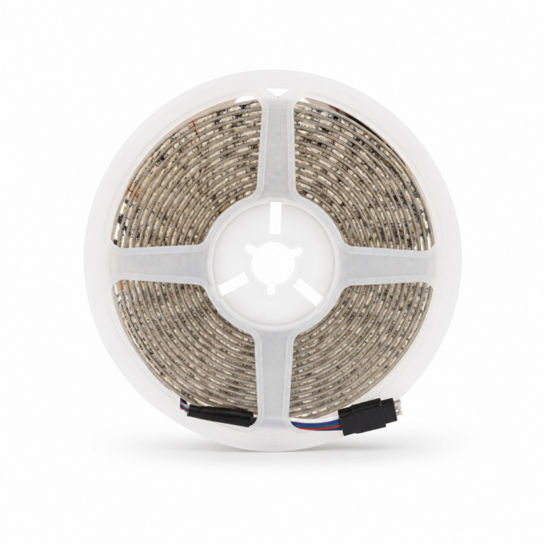 RGB LED Strip Light 5m front-facing studio product photo on white background