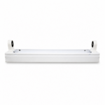 Evergreen T8 2FT Slim Batten Tube Light Fitting Single front-facing studio product photo on white background