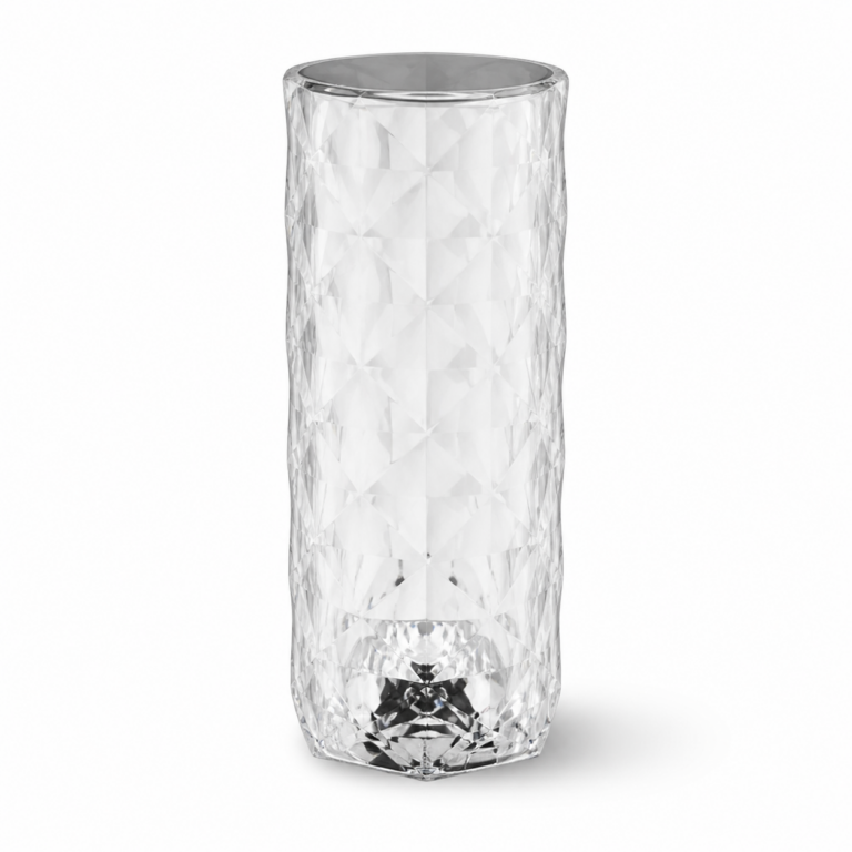 Table Deco LED RGB Cylinder Light three-quarter side studio product photo on white background