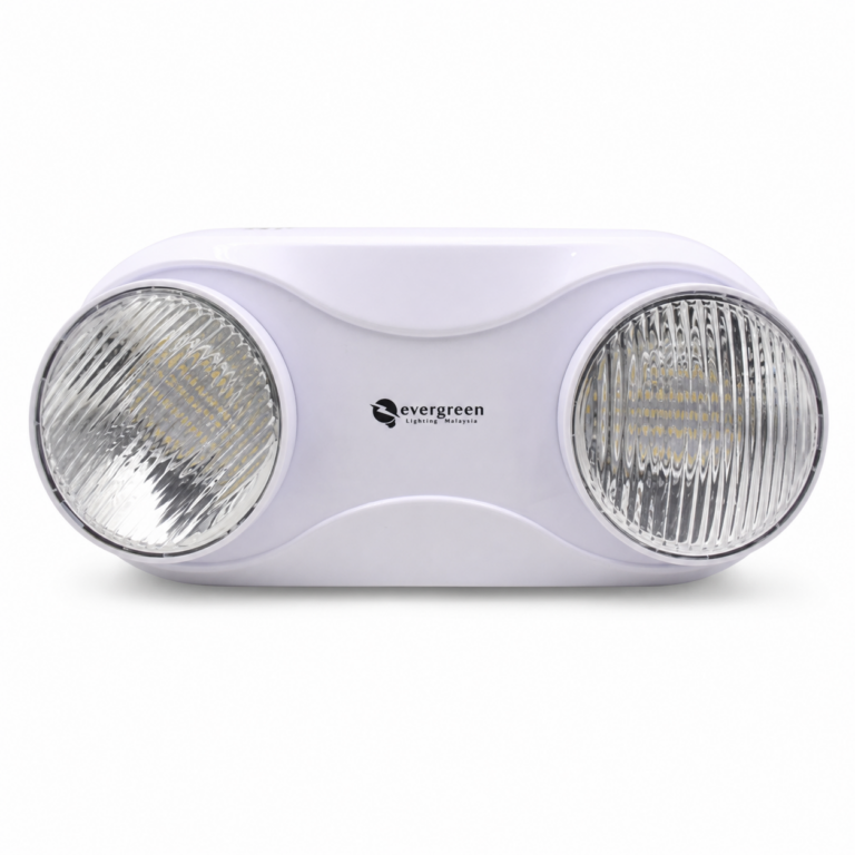 Evergreen Two Spot Emergency Light CM233-ZLL front-facing studio product photo on white background